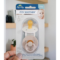Itzy Ritzy Soother Natural Rubber Paci Sets: Coconut + Toast