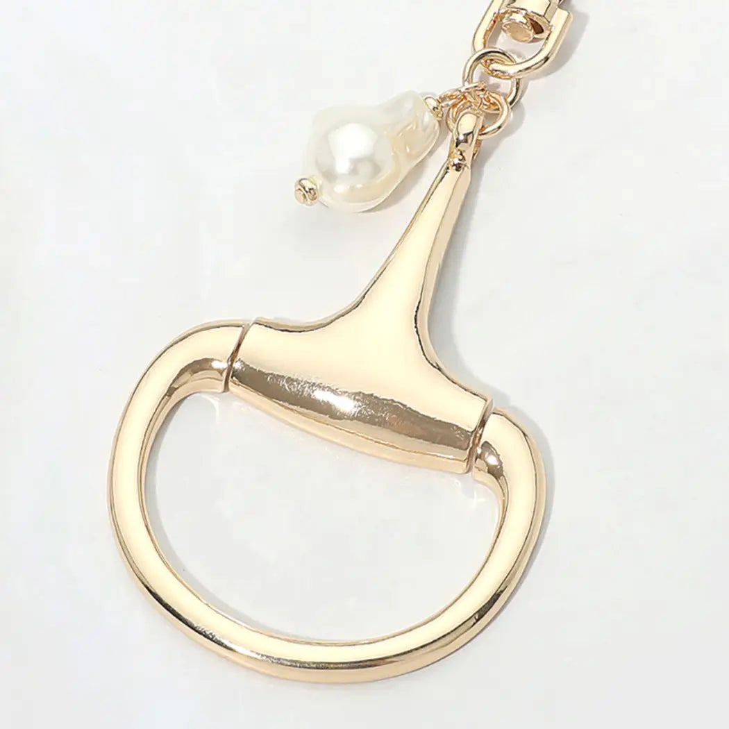 Gold Horsebit Keychain / Bag Charm