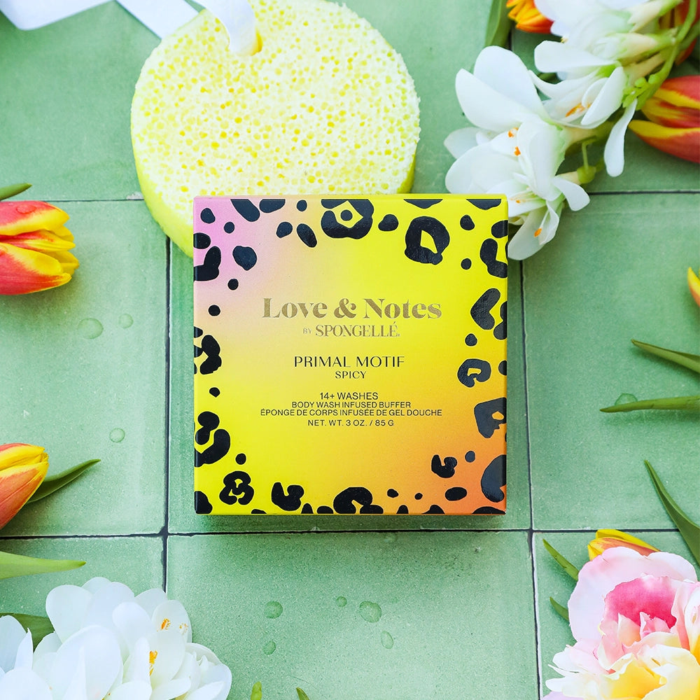 Spongelle Body Buffer - Love & Notes Collection : Primal Motif (14+ Washes)