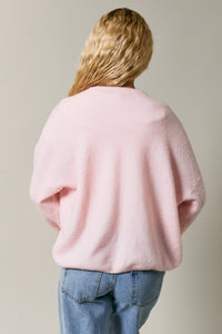 Charlotte Cozy Lightweight Everyday Cardigan in Light Pink