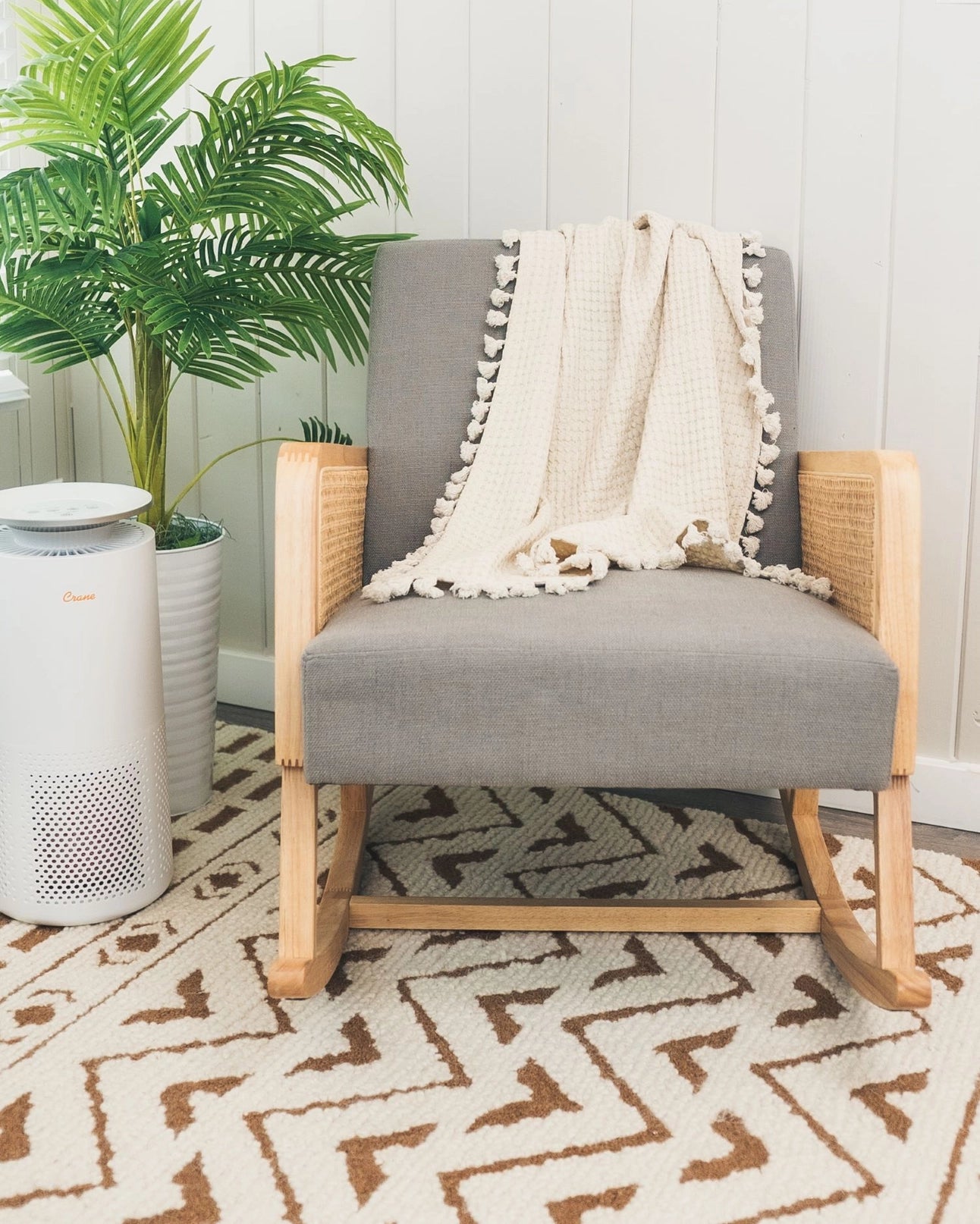 Birch Waffle Knit Baby Blanket