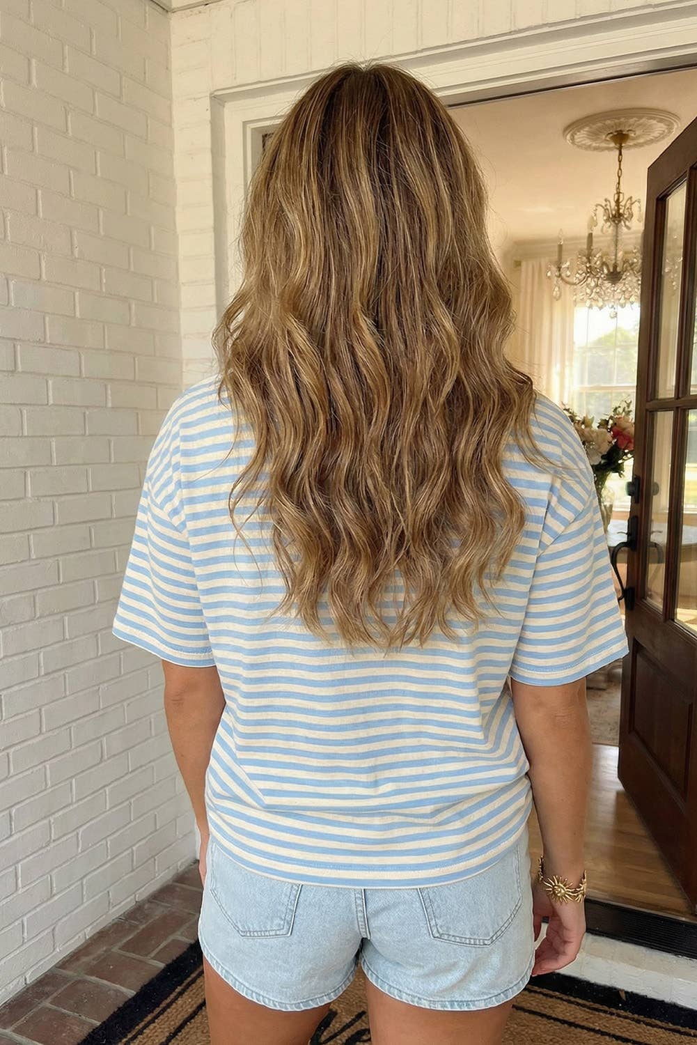 Sunday Sail Striped Top - Blue