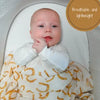 Feeling Lucky Horseshoe Western Baby Swaddle Blanket