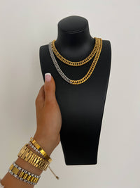 The Empire Elegance 18" Cuban Link Water Resistant Necklace
