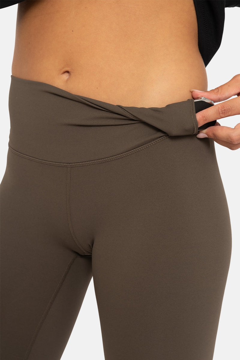 Worth The Hype High-Waisted Sleek Leggings - Dark Olive