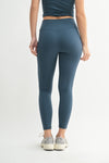 Time for a Run Tummy Control Sweetheart Leggings - Midnight Navy