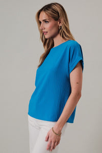 Alexandria Everyday Staple Blouse in Cobalt Blue