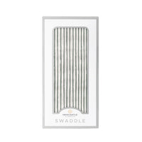 Sage Green Stripe Bamboo Swaddle