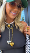 Heart Of Pearl 16-18" Water Resistant Necklace
