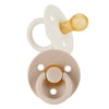 Itzy Ritzy Soother Natural Rubber Paci Sets: Coconut + Toast