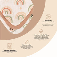 Parker Set of 3 Cotton Muslin Bandana Bib Set