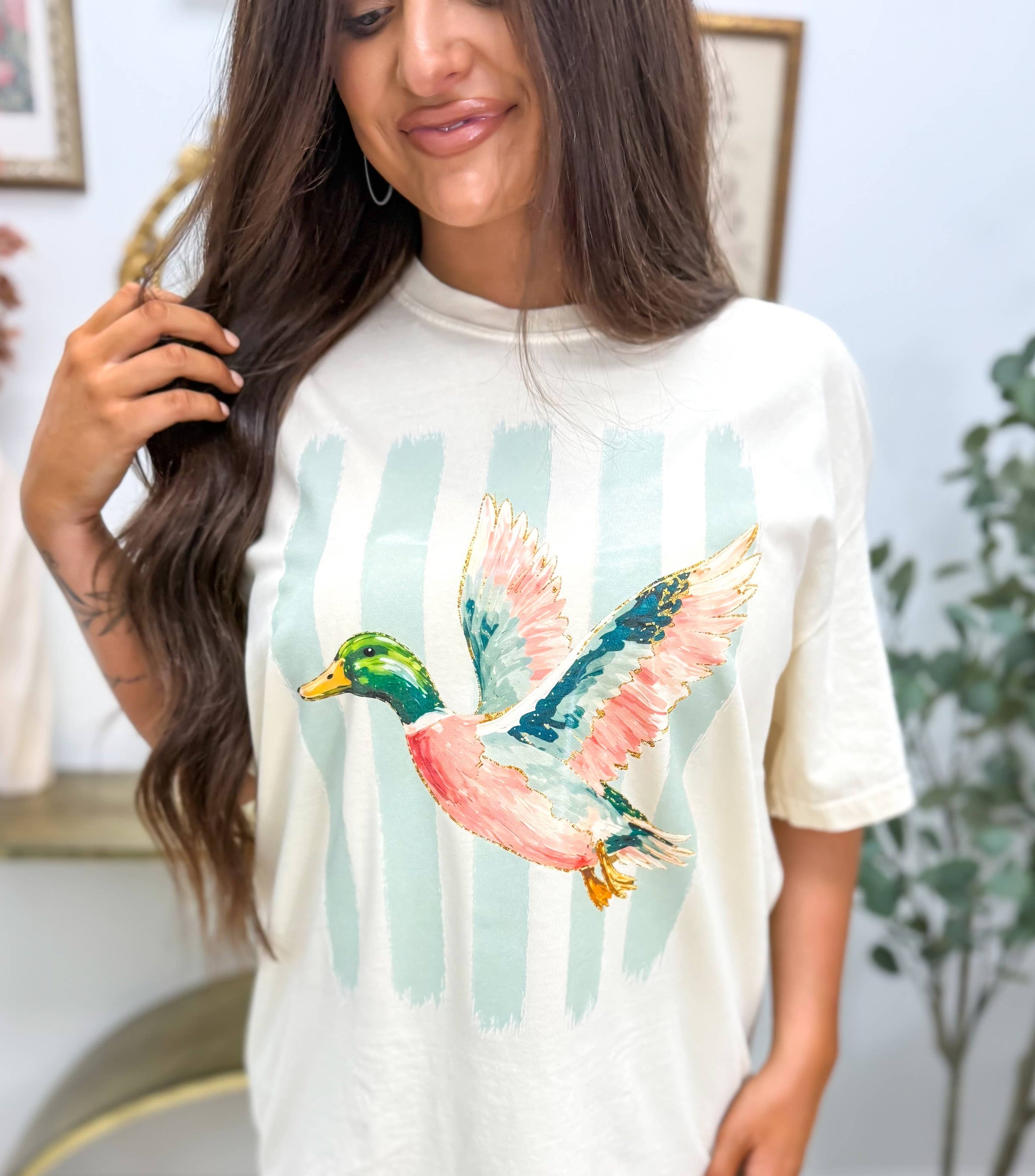 Mallard & Mint Watercolor Graphic Tee