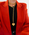 The Heiress Heart Water Resistant- Wrap Around Necklace - Gold