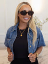 The Lila Gold Pendant Water Resistant Necklace