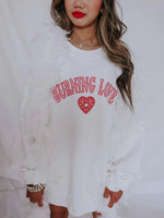 Burning Love Front + Back Graphic Pullover