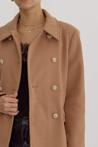 Warm Embrace Elegant Faux Wool Coat