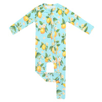Copper Pearl Bamboo Convertible Zip-Up Footie - Melody