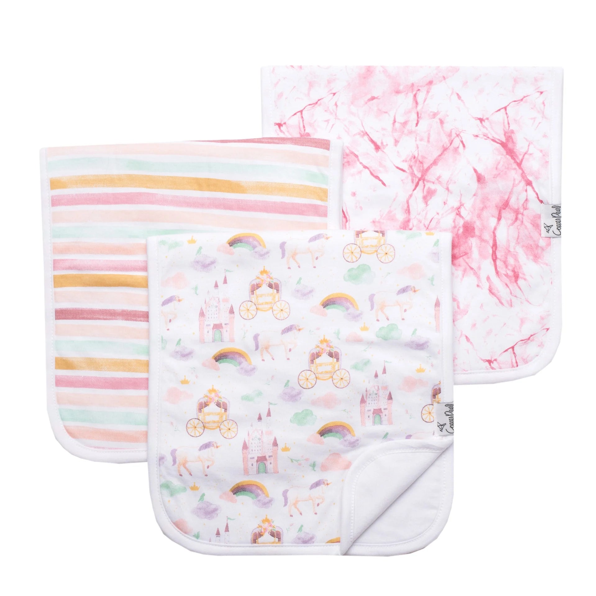 CP Set Of 3 Premium Burp Cloths - Enchanted