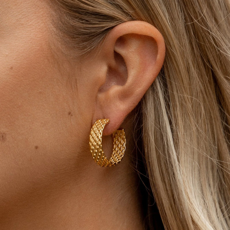 Out To Sea 18K Gold Hoops