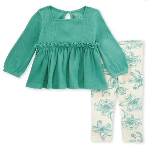 Toddler Thermal Tunic & Country Floral Legging Set