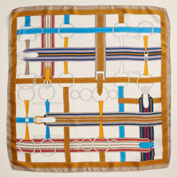 Silk Square Vintage Printed Scarf