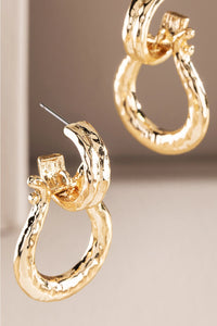 Equestrian Elegance Gold Earrings