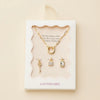 The Best Thing To Hold Onto - 18K Gold Dipped Necklace + Charm Trio Set