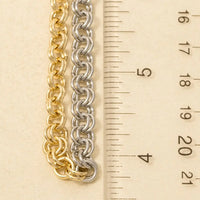 Mixed Metals Gold Dipped 16" Necklace