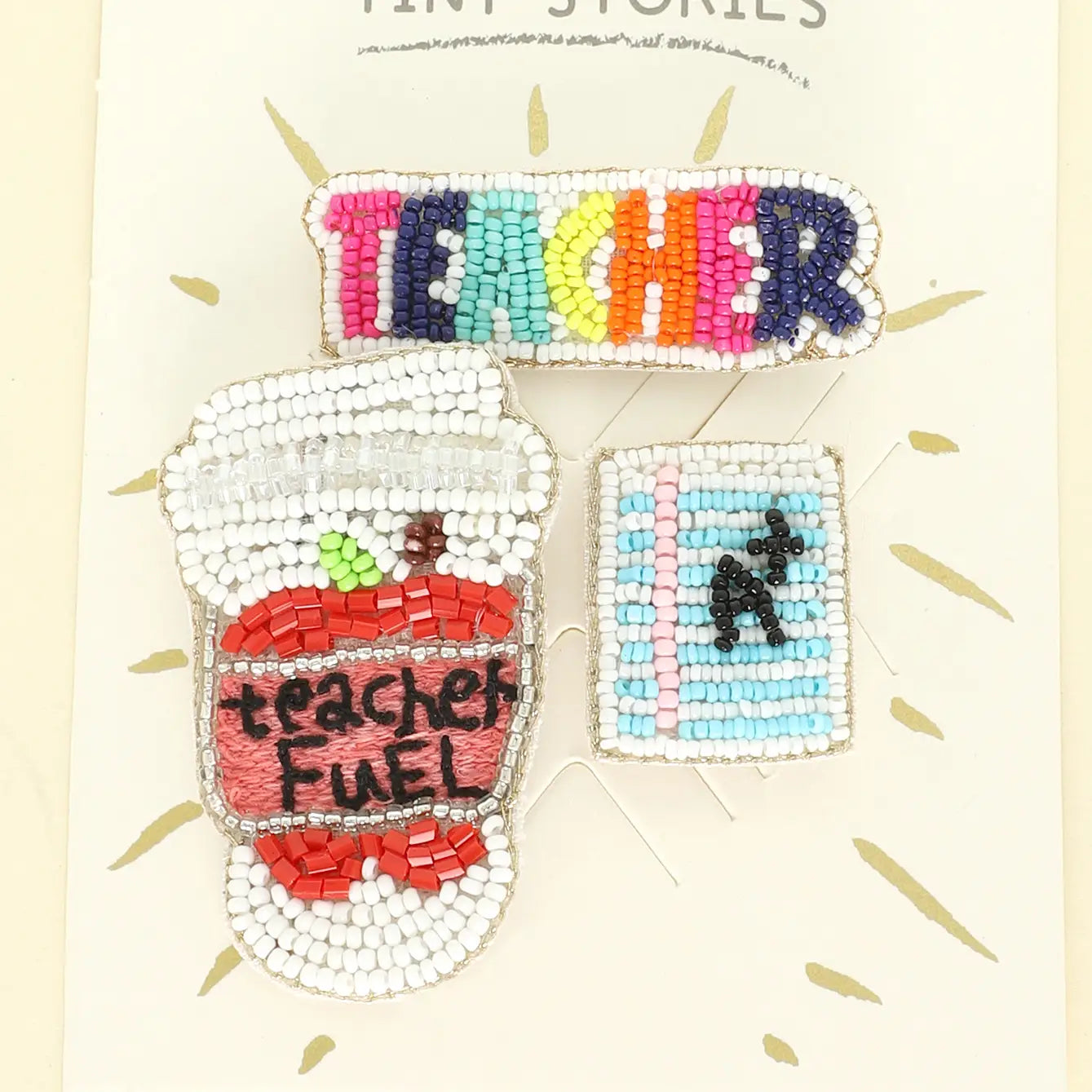 Teacher Themed Brooch Pin Set