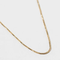14K Gold Dipped Box Chain Necklace
