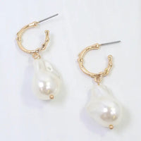 Golden Capri Pearl Earrings