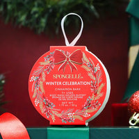 Spongelle Body Buffer Winter Celebration Spongette (7+ Washes) - Cinnamon Bark