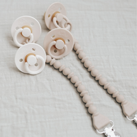 Itzy Ritzy Soother Natural Rubber Paci Sets: Coconut + Toast