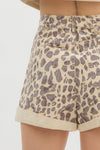 Laguna Leopard Printed High-Waisted Shorts
