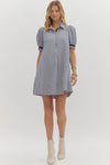 Hampton Harbor Striped Mini Dress - Navy