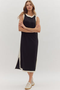 CEO Of Chic Black Contrast Dress
