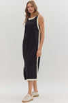 CEO Of Chic Black Contrast Dress