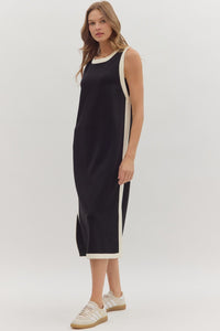 CEO Of Chic Black Contrast Dress