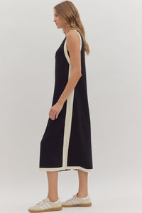 CEO Of Chic Black Contrast Dress