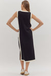 CEO Of Chic Black Contrast Dress
