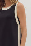 CEO Of Chic Black Contrast Dress