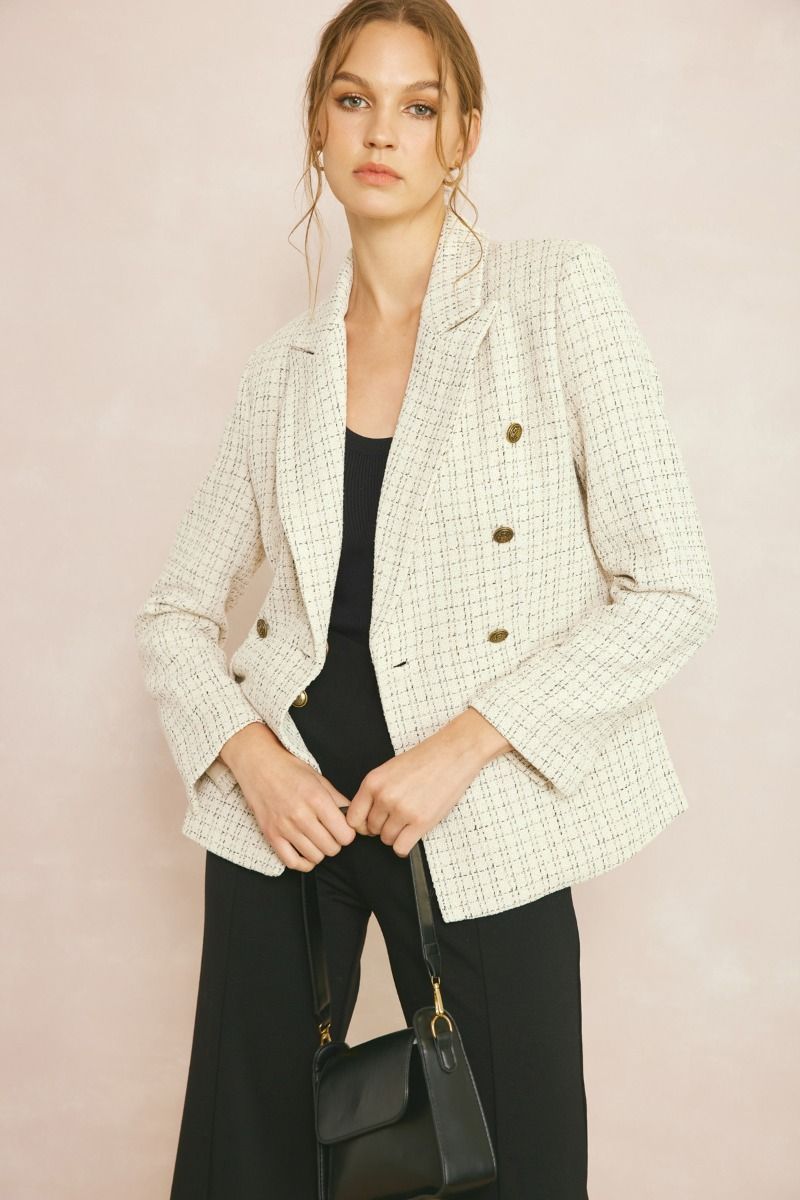 Tailored to Timeless Classic Chic Double Breasted Blazer