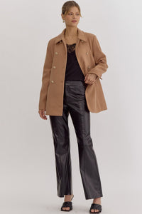 Warm Embrace Elegant Faux Wool Coat