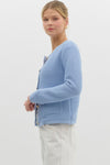 Countryside Chic Lightweight Cardigan - Light Blue