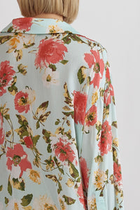 Feminine Flair Floral Button Up Blouse