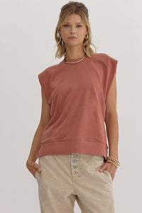 Elevated Everyday Essential Staple Piece Top - Copper