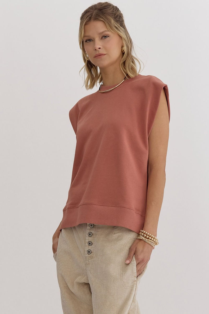 Elevated Everyday Essential Staple Piece Top - Copper