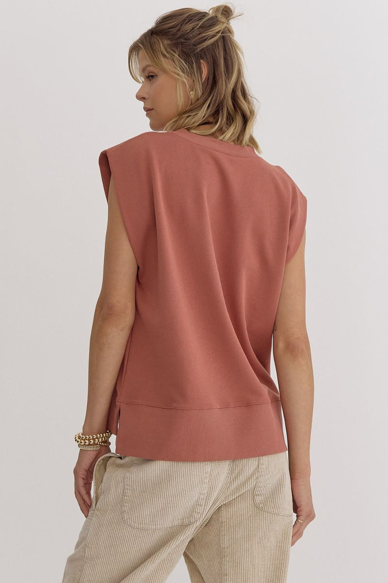 Elevated Everyday Essential Staple Piece Top - Copper