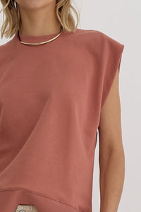 Elevated Everyday Essential Staple Piece Top - Copper