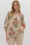 Petunia Petals Floral Printed Blouse